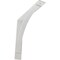 Ekena Millwork Morris Steel Bracket, Hammered White 3"W x 18"D x 18"H BKTM03X18X18MOHWH - alternate 1